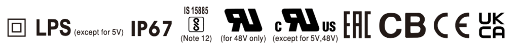 meanwell LPV-60 Safety&EMC Standard List