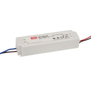 12VDC Power Supply 60W 5A Meanwell LPV-60-12 Single Output Switching Power Supply