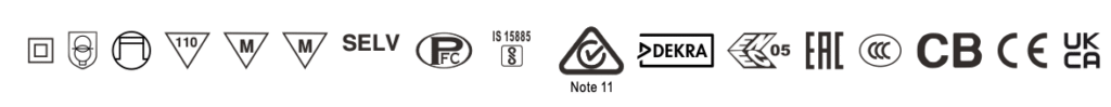 Meanwell Power Supply SLD-150 Safety &EMC Standard List