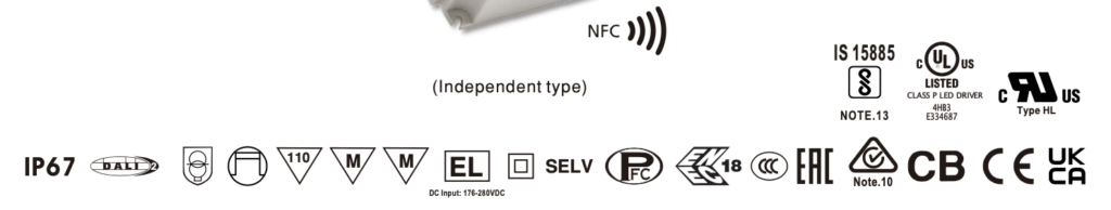 meanwell XLN-60 safety&EMC DALIList