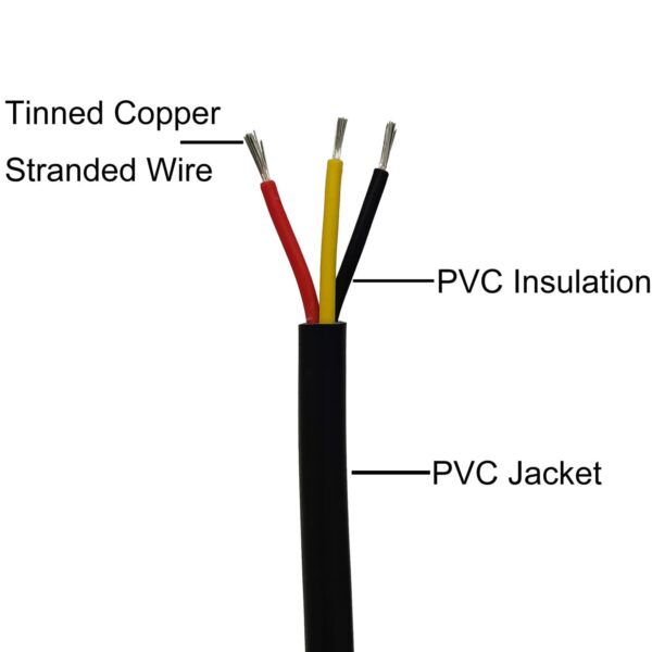 14AWG UL2464 Power Cable 2 Conductors Stranded Electrical Wire Tinned Stranded Copper cable wire 328ft  Low to $1.35ft100M Pack - Image 6