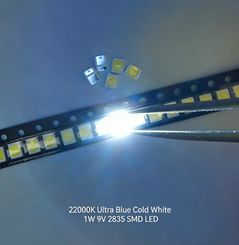 22000K Ultra Blue Cold White 1W 9V 2835 SMD LED