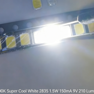 8000K Super Cool White 2835 1.5W 150mA 9V 210 Lumens