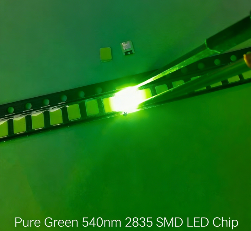 Pure Green 540nm 2835 SMD LED chip