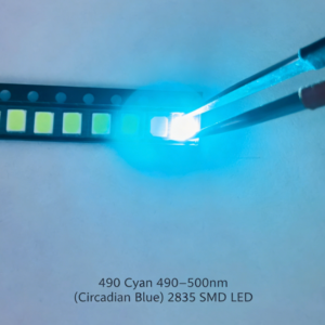 490nm Cyan 490–500nm (Circadian Blue) 2835 SMD LED