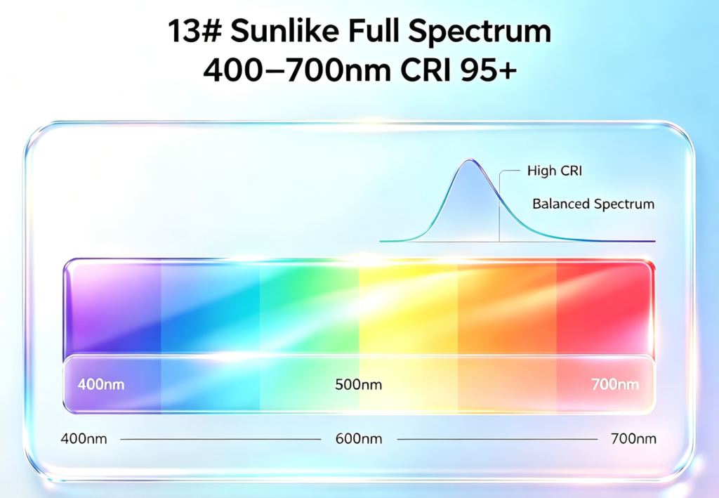 Sunlike Full Spectrum 400-700nm(CRI 95+)