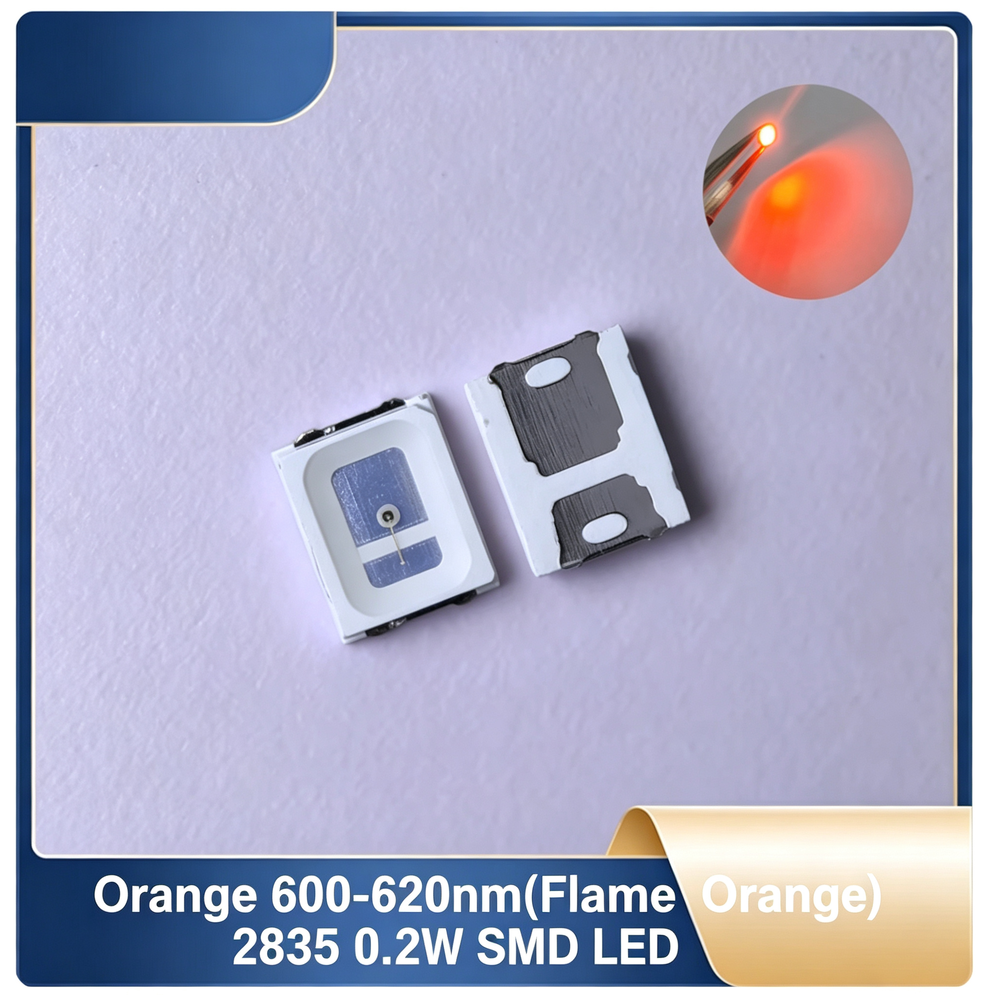 Orange 600-620nm(Flame Orange)